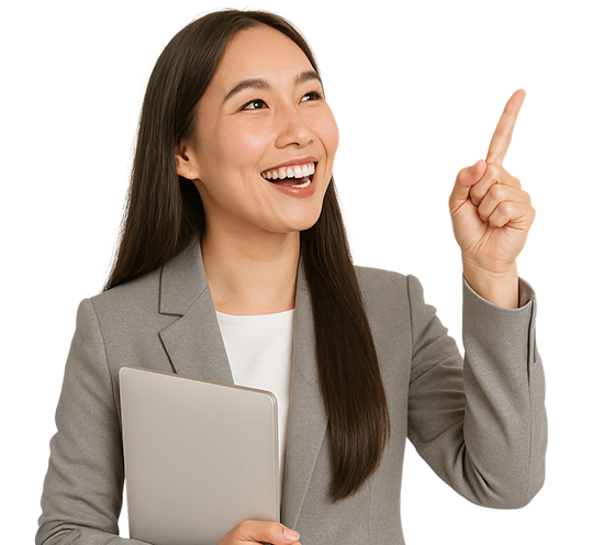 Happy business English learners